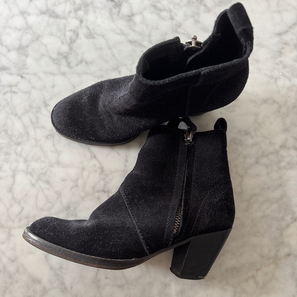 Acne Pistol Ankle Boot - Black Suede, 39 - Picture 1 of 6